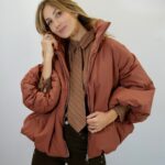 Doudoune Oversize Terracotta – Volume Tendance & Confort Ultra-Chaud