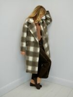 Manteau Long à Carreaux Laine – Chaleur, Style & Silhouette Élégante – Image 6