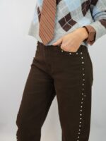 Jean Droit BAGGY à Clous Latéraux – Ligne Moderne & Détail Tendance – Image 5