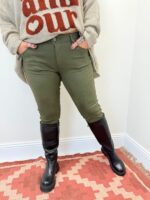 Pantalon suédine effet velours – Image 3