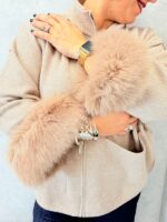 🔸 Veste zippée manches  fourrure  synthétique – Image 3