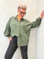 🔸 Chemise oversize  velours manches bouffantes – Image 2
