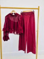 Blouse Fluide Doublée à volants – Image 2