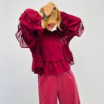 Blouse Fluide Doublée à volants