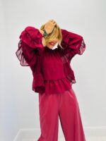 Blouse Fluide Doublée à volants