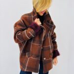 Manteau Laine mélangée à carreaux – Esprit cocoon chic 🇮🇹