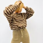 Pull Rayé effet mohair – Style rétro & douceur absolue