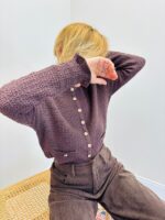 Gilet Texturé avec boutons dorés