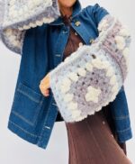 Veste Oversize en jean avec manches crochet – Image 6