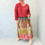 Jupe plissée grande taille