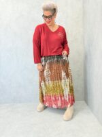 Jupe plissée grande taille