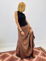 Jupe Longue en Suédine évasée – Fabrication française 🇫🇷 – Image 10