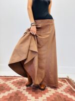 Jupe Longue en Suédine évasée – Fabrication française 🇫🇷 – Image 8