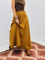 Jupe Longue en Suédine évasée – Fabrication française 🇫🇷 – Image 4