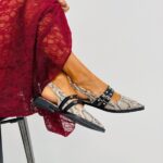 Chaussures plates femme imprimé python