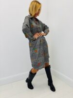 Robe EMA BLUE’s – Imprimé Prince-de-Galles fantaisie – Image 3