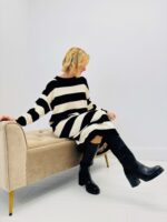 Robe Longue à rayures larges – Confort moderne et allure chic – Image 2