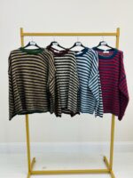 Pull Rayé Doux col rond – esprit casual chic italien – Image 3