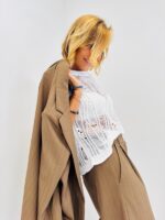 Top Sans Manches effet Crochet ajouré – Image 4