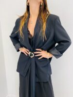 Veste Ceinturée avec Boucle