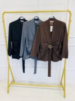 Veste Ceinturée avec Boucle – Image 2