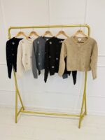 Gilet en Maille avec Perles et Broderies – Image 2