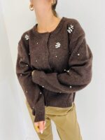 Gilet en Maille avec Perles et Broderies – Image 5