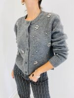 Gilet en Maille avec Perles et Broderies – Image 13
