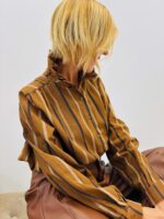 Chemise Rayée col Montant