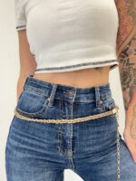 Ceinture Chaîne Tressée strass