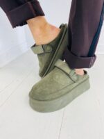 Sabots Plateforme effet Daim – Image 6