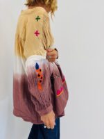 Chemise Oversize en Coton avec broderies colorées – Image 4