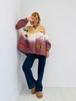 Chemise Oversize en Coton avec broderies colorées – Image 3