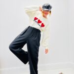 Pantalon Tailleur Laine mélangée