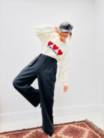 Pantalon Tailleur Laine mélangée