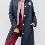 Manteau Groit à Boutons Contrastés – Hippocampe 🇫🇷