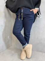 Pantalon jean confortable grande taille