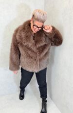 🧥 Manteau court en fausse fourrure – Spécial grande taille – Image 3