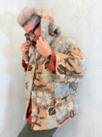 Veste fleurie en laine bouillie – Grande Taille – Image 7