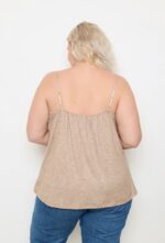 Top à fines bretelles avec dentelle – Grande Taille 🇮🇹 – Image 2