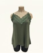 Top à fines bretelles avec dentelle – Grande Taille 🇮🇹 – Image 4