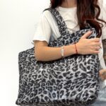 Grand Sac Cabas imprimé léopard