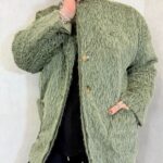 Veste effet poils longs – Grande Taille