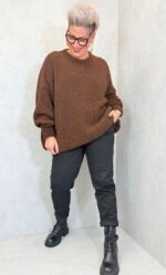 Pull oversize bouclette grande taille – Image 3