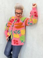 Gilet Texturé Motifs Géométriques & Floraux – Image 2