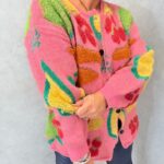 Gilet Texturé Motifs Géométriques & Floraux