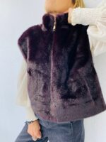 Gilet Sans Manches effet Fausse fourrure – Image 10