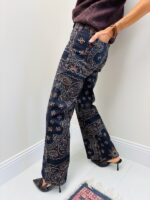 Jean Wide Leg imprimé cachemire – Image 2