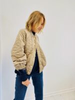 Veste Matelassée en Panne de velours – Image 2