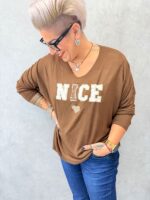 T-shirt grande taille imprimé “NICE” – Image 3